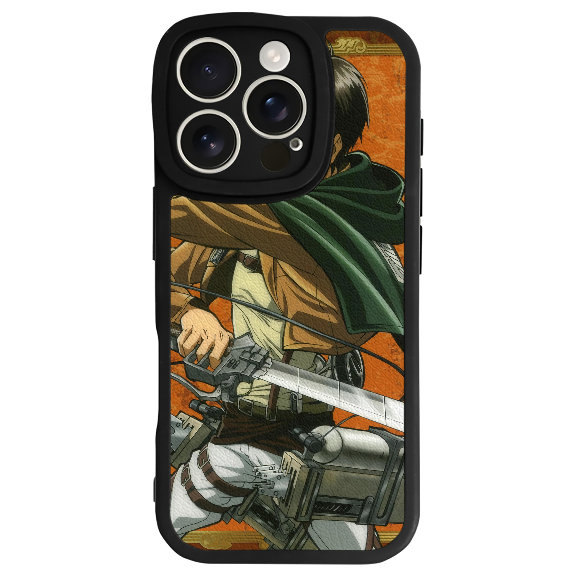 （画像用） 進撃の巨人 Attack on Titan 【iPhone 16シリーズ対応】シリコンスマホケース（レザー調） 材質：シリコン